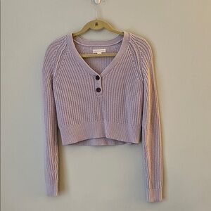 Aeropostale Lavender Cropped Sweater